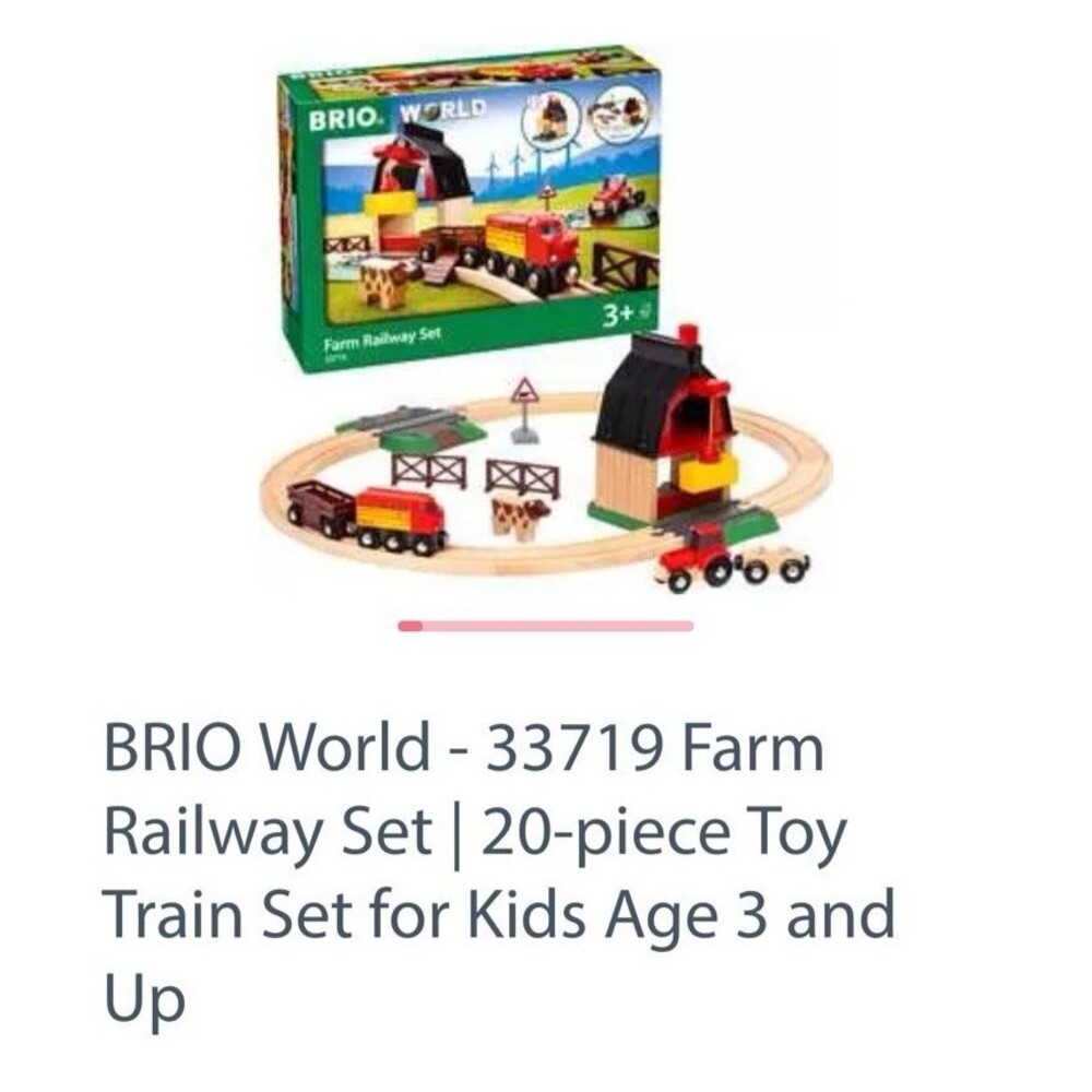 BRIO Farm Railway Set 20 Piece Interactive Train Set Kids Age 3+ #33719 - Picture 12 of 12